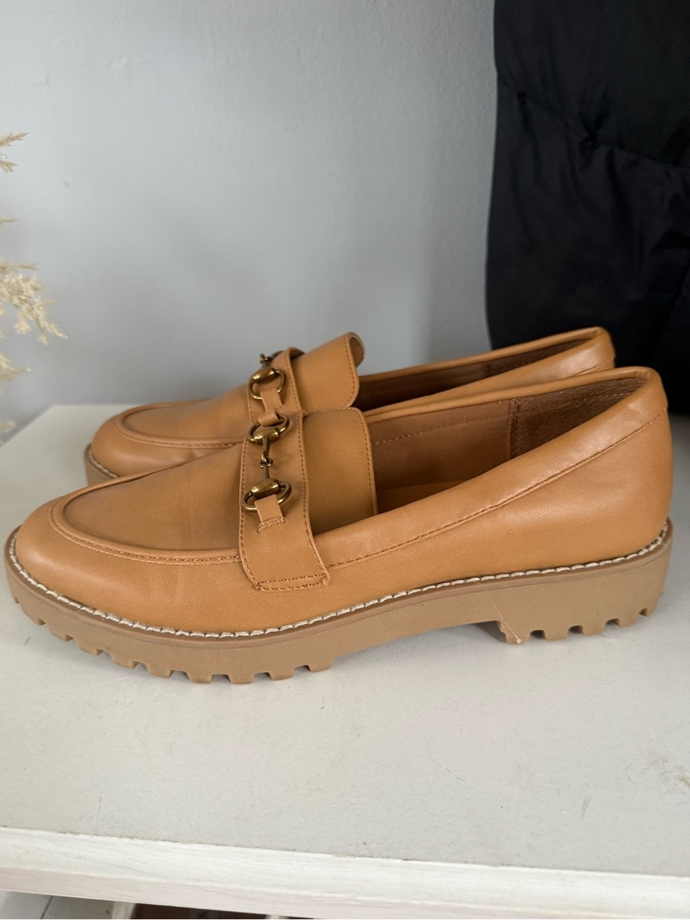 Tan Leather Loafers